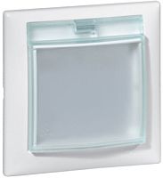 Рамка горизонтальная Legrand Valena 1-м. крышка IP44 белый картинка